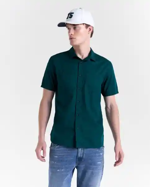 Camisa Hombre Verde Talla XL 819G002_VER195220 Americanino