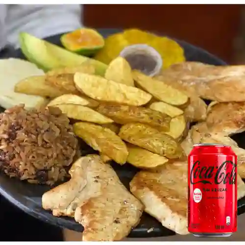 Combo Filete de Pechuga + Coca Cola Sin Azúcar 330Ml