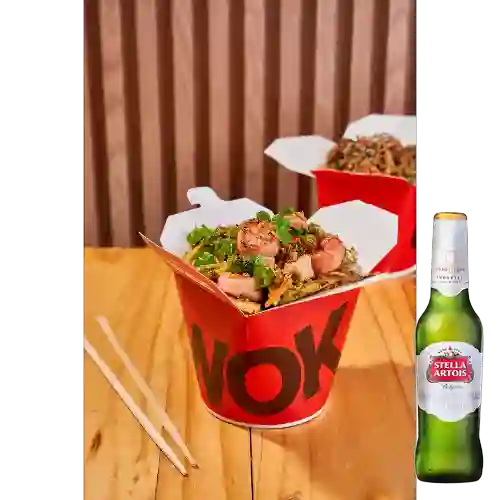 Combo Wok Padthai + Cerveza Stella Artois Bot. 330ml