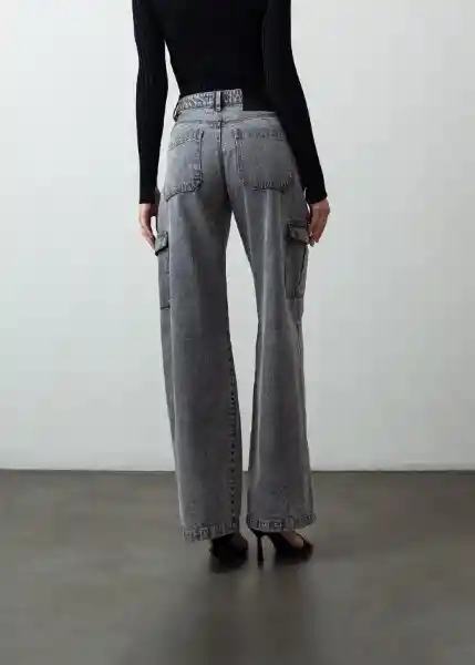 Jean Gaby Gris Husky Talla10 Mujer 491G373 Naf Naf