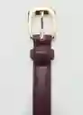 Cinturón Nico Granate Talla M Mujer Mango