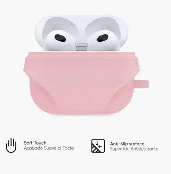 Nco Case Silicone Guard Para Airpods 3 Rosado