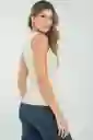 Top Basic Color Beige Claro Talla S Ragged