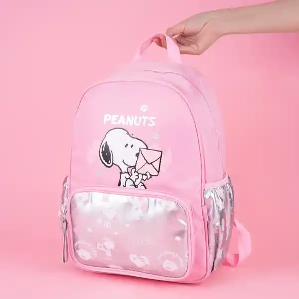 Maleta Escolar Snoopy Candy Aqua Serie Miniso