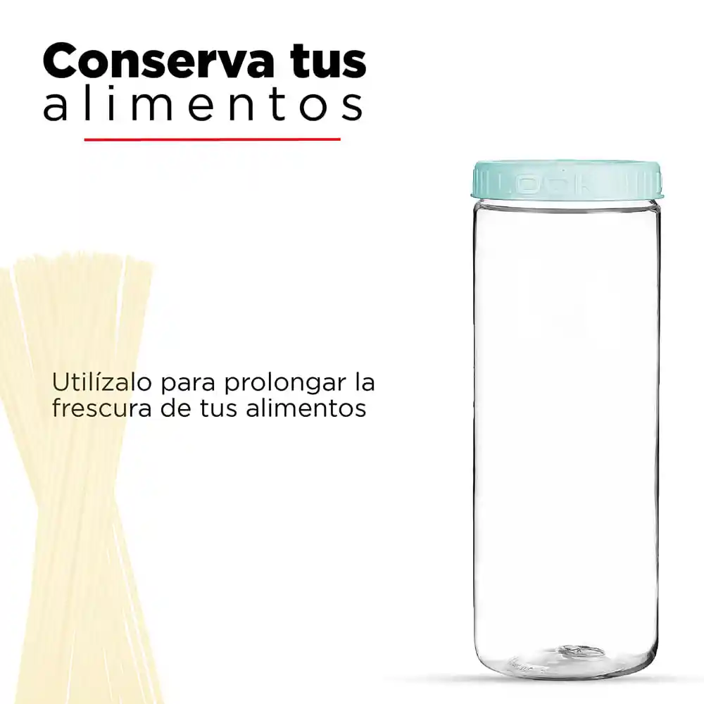 Miniso Contenedor Sellado Verde 1600 mL