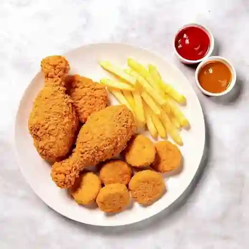 1 Pollo Entero Apanado