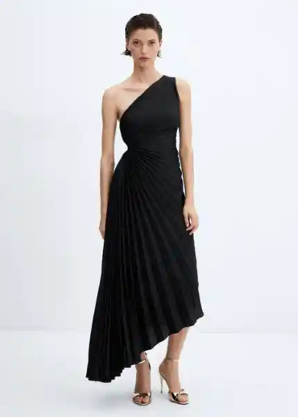 Vestido Claudi5 Negro Talla XS Mujer Mango