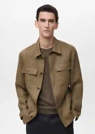 Chaqueta Tom Khaki Talla L Hombre Mango