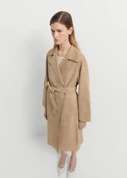 Gabardina Trench Cloud Hielo Talla XS Mujer Mango