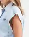 Camisa Manga Sisa Clara Azul Cristalino Claro Talla S Chevignon