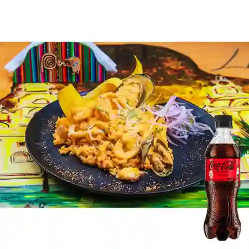 Combo Arroz con Mariscos + Coca Cola Sin Azúcar 400 ml