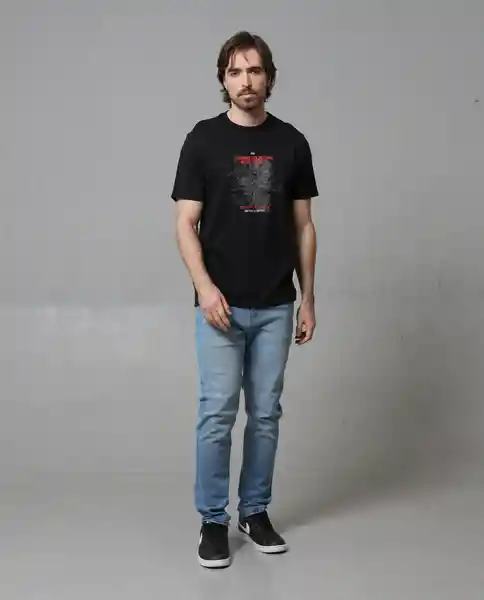 Camiseta Hombre Negro Talla L 103G109_NEG194007 Rifle
