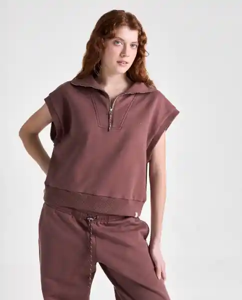 Chaleco Mujer Café Talla L 699G003_CAF191430 Americanino