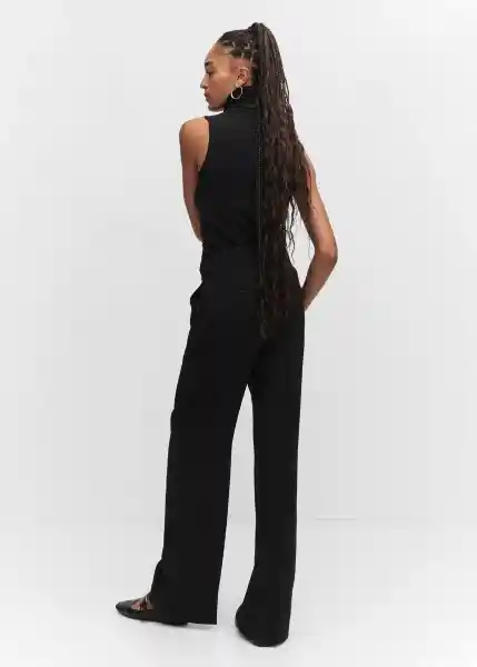 Pantalón Igu Negro Talla 32 Mujer Mango