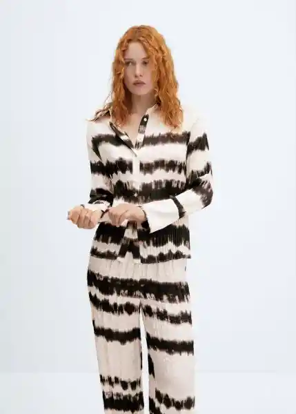 Pantalón Beni Crudo Talla M Mujer Mango