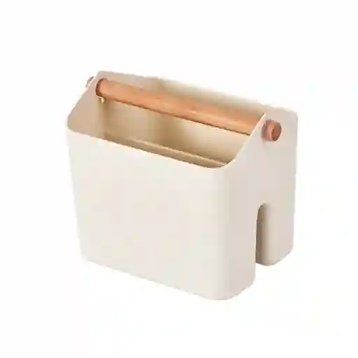 Organizador Plástico de Cesta Apilable Mori Girl Beige S Miniso