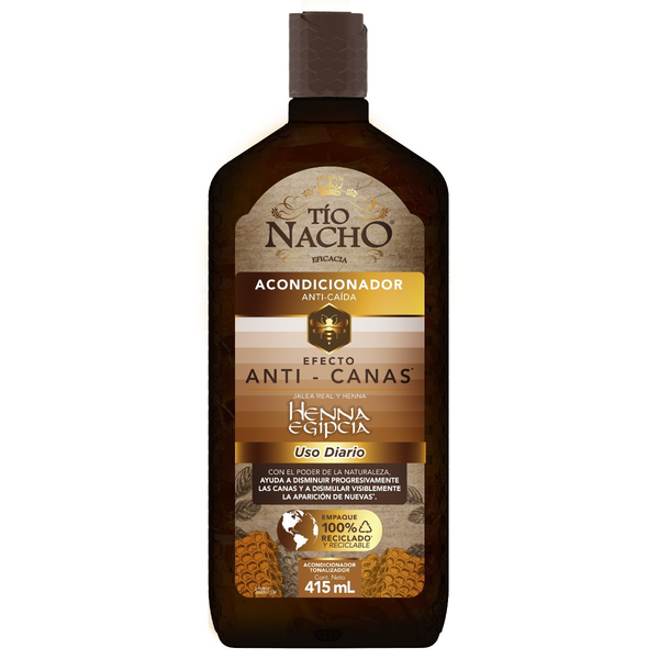 Tío Nacho Henna Egipcia Acondicionador Anti Canas 415 ml