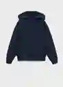 Buzo Sudadera Zipset Navy Talla 12 Niños Mango