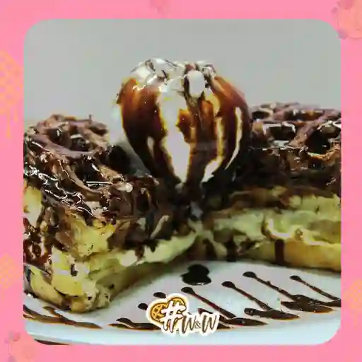 Waffle eclair de chocolate