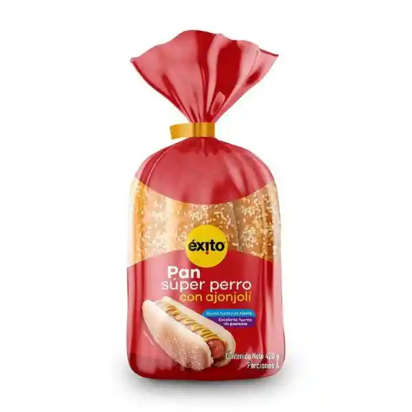  Exito Pan Super Perro Con Ajonjoli 