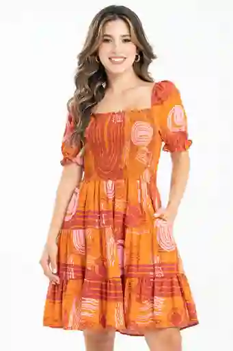 Vestido Clea Color Cobre Talla L Ragged