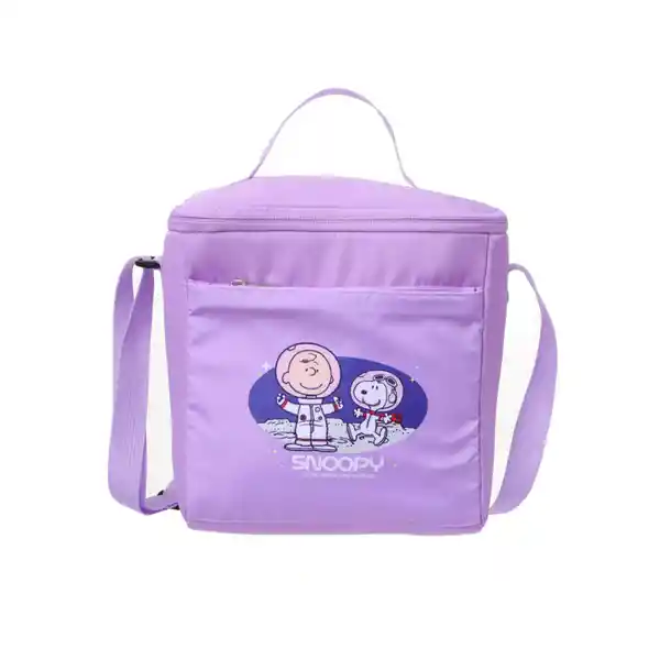 Lonchera Grande Serie Snoopy Little Space Explorer Rosa Miniso