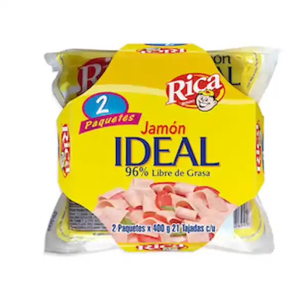 Rica Rondo Jamón Ideal 96% Libre de Grasa