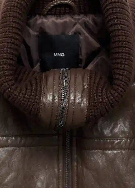 Chaqueta Coch Marrón Talla M Mujer Mango