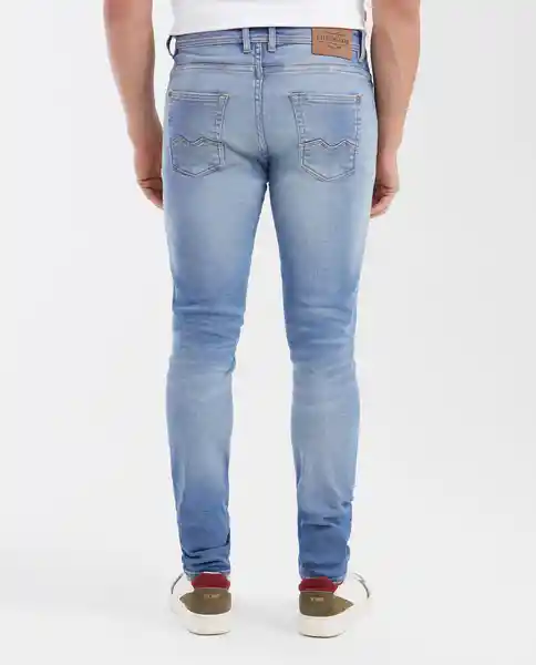 Jean Súper Slim Fit Rider Azul Francés Medio T 32/32 Chevignon