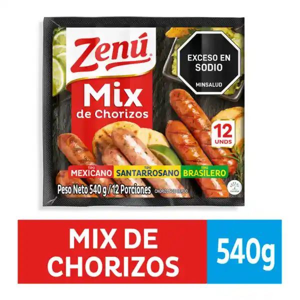 Zenú Mix Chorizo 540 g