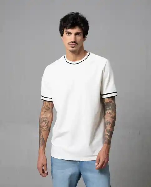Camiseta Hombre Crudo Talla L 101G006 Rifle