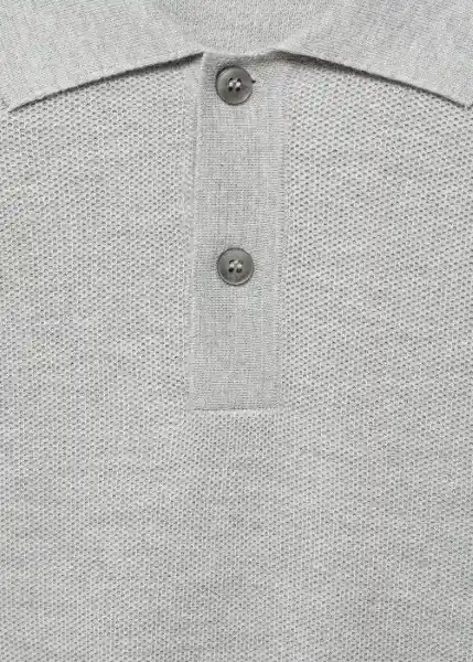 Camiseta Polo Tens Gris Medio Vigoré Talla S Hombre Mango