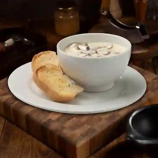Crema de champiñones