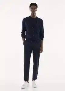 Chaleco Willyg Navy Talla L Hombre Mango