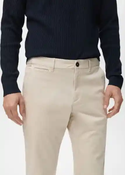 Pantalón Prato Crudo Talla 42 Hombre Mango