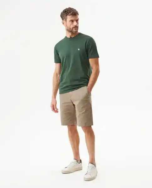 Camiseta Básica Verde Cordillera Ultraoscuro M Chevignon