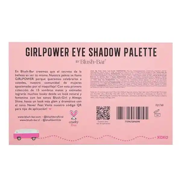 Blush-Bar Paleta de Sombras Girl Power Eye 