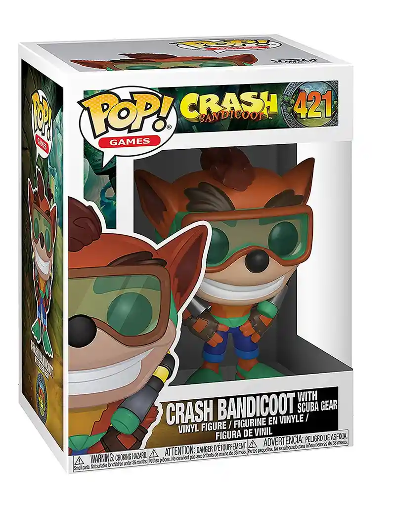 Funko Pop Figura Coleccionable Crash Bandicoot With Scuba Gear