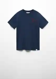 Camiseta Made Navy Talla 19 Teen Niños Mango