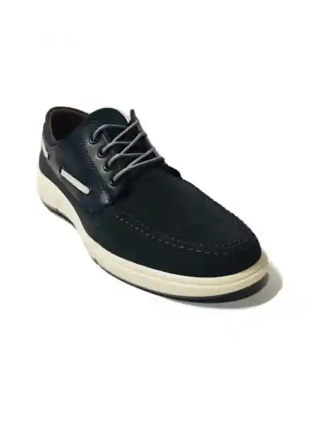 Custer Mocasines Clásico Para Hombre Color Negro / Azul Talla 40