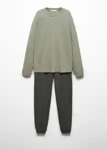 Set Pijama Combi Khaki Talla S Hombre Mango