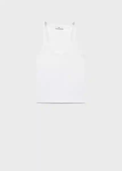 Top Chloe Blanco Talla S Mujer Mango