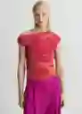 Top Mira Fucsia Talla M Mujer Mango