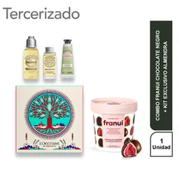 Combo Franui Chocolate Negro + Kit Exclusivo Almendra Loccitane