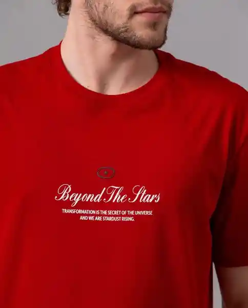 Camiseta Comfort Hombre Rojo Rubi Oscuro Talla XXL 87182 Rifle