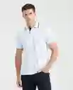 Camiseta Polo Contrast Details Azul Ilusión Claro XS Chevignon