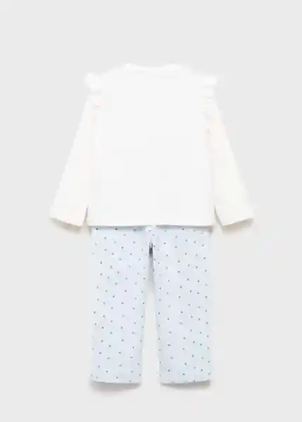 Pack Pijama Pandita Offwhite Talla 70 Niña Mango