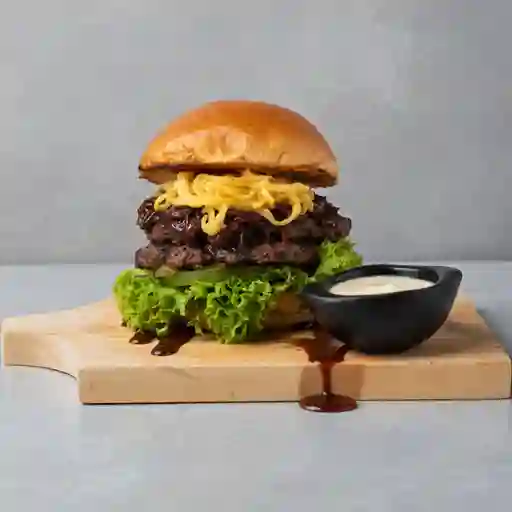 Hamburguesa nerd de ataque gourmet