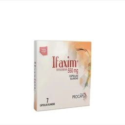 Ifaxim Rifaximina 550 mg x 7 Cápsulas