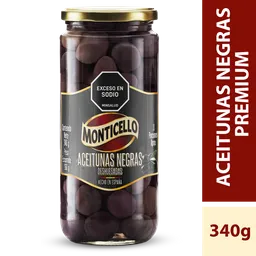 Monticello Aceitunas Negras Deshuesadas